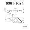 H & H Industrial Products TiN Coated Tkf16R200-S Right Hand Grooving/Cut-Off Insert 6061-1024